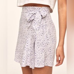 Floral print skort